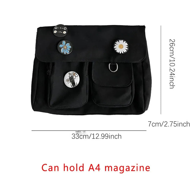 Women Canvas Large Capacity Messenger Bag