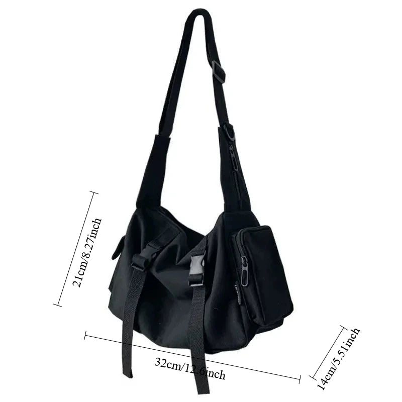 Casual Canvas Crossbody Messenger Bag