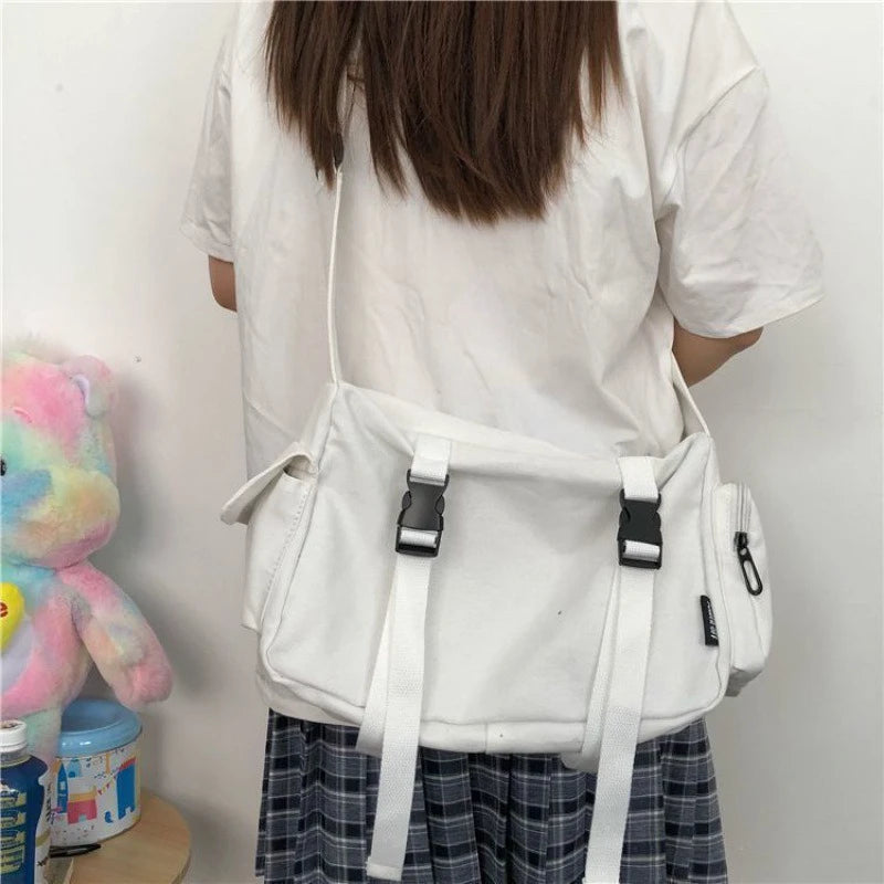 Casual Canvas Crossbody Messenger Bag