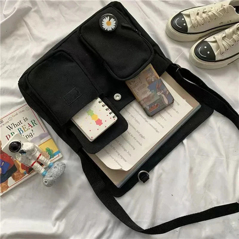 Women Canvas Large Capacity Messenger Bag