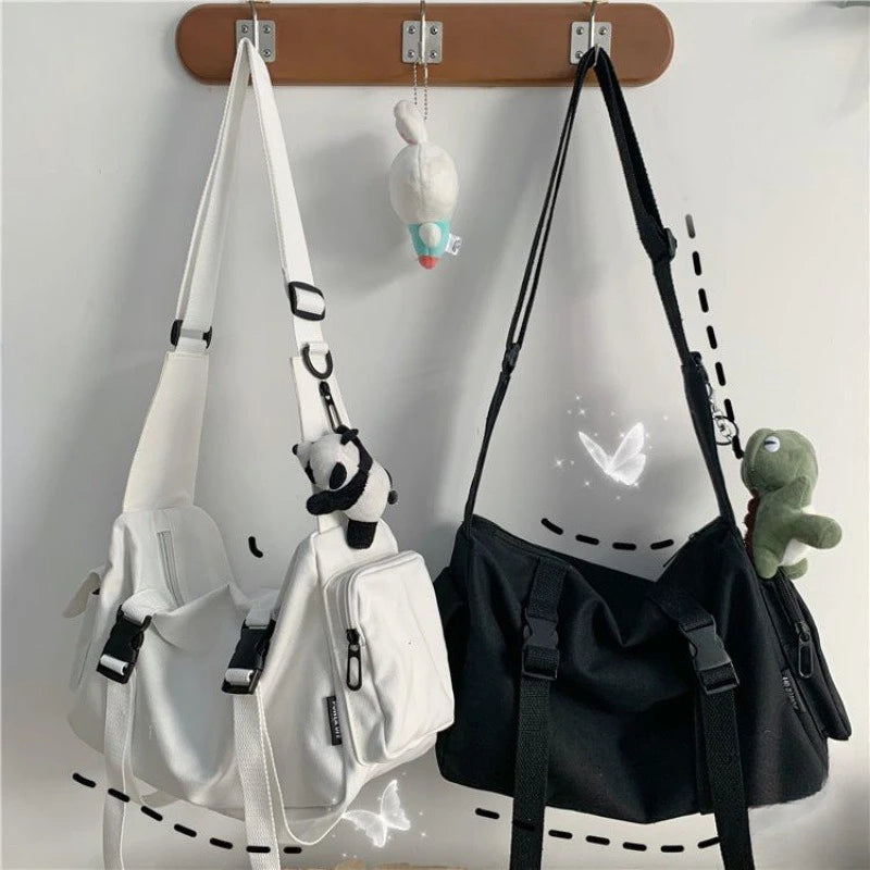 Casual Canvas Crossbody Messenger Bag